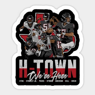 Houston Football H-Town We're Here Sticker